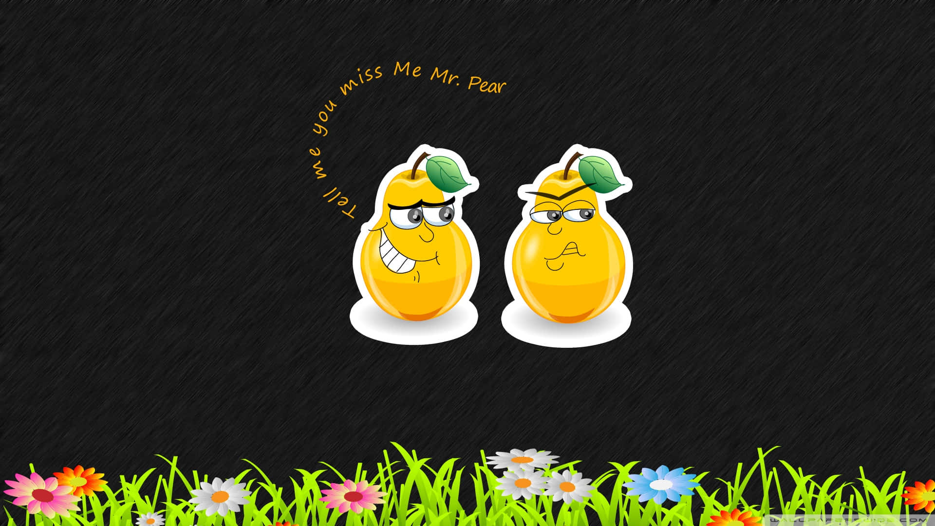 Mr. Pear And His Annoying Friend Wallpaper