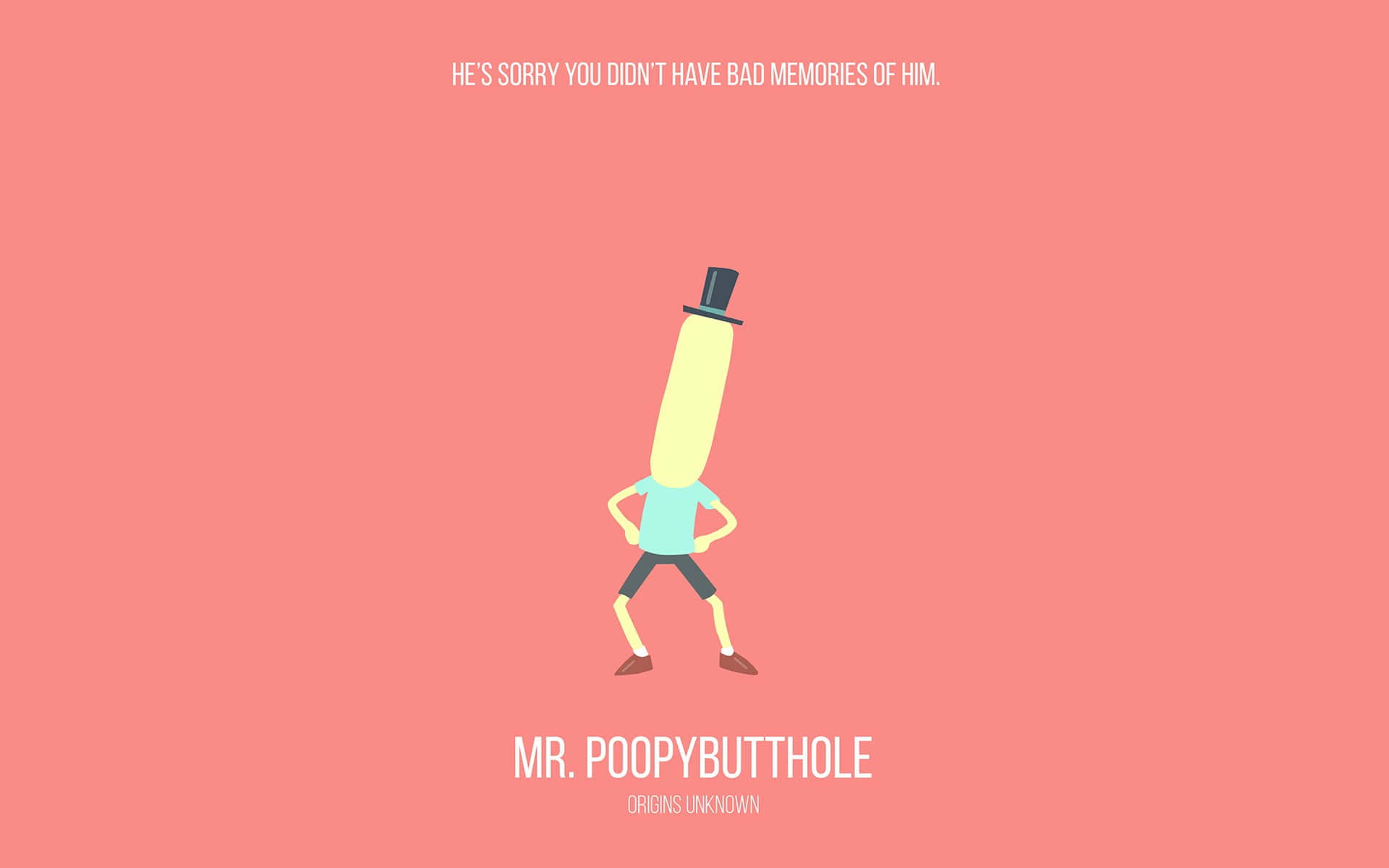 Mr. Poopybutthole - A Lovable Character Wallpaper