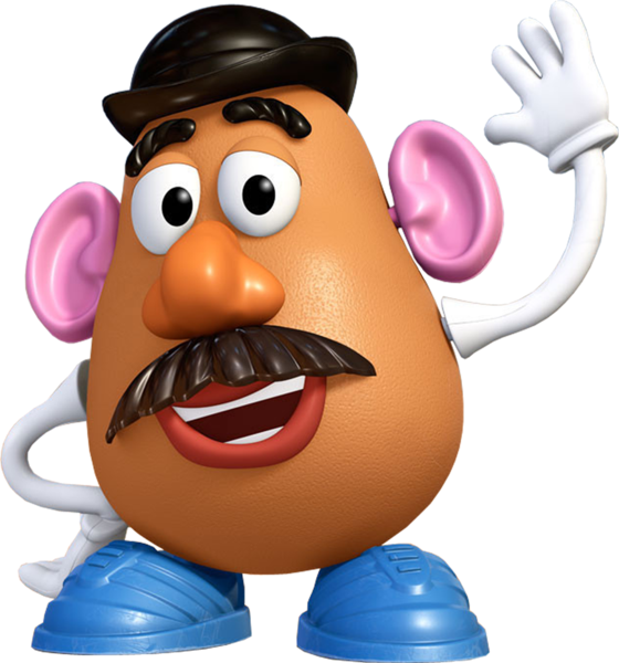 Mr Potato Head Character Waving PNG