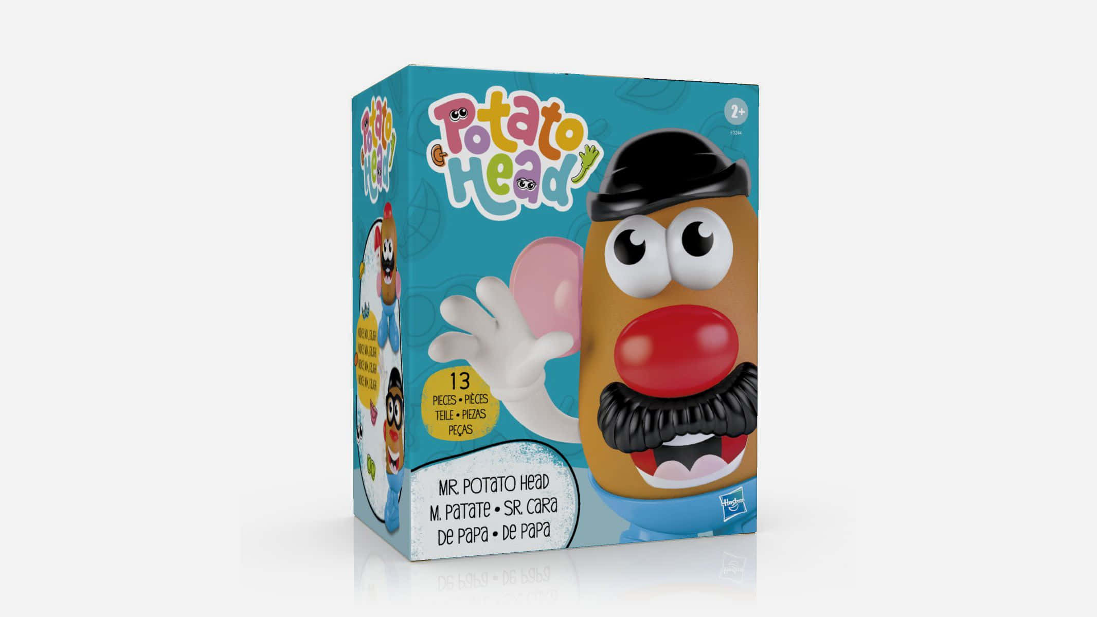 A Box With A Mr Potato Face On It
