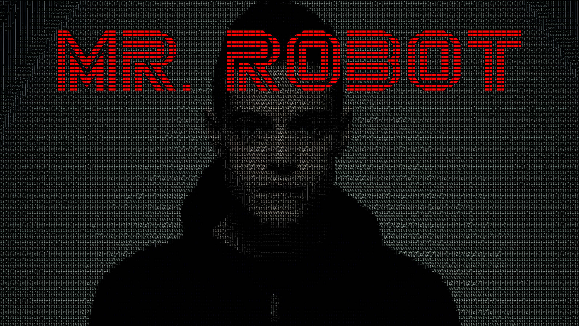Mr. Robot ASCII Artwork Wallpaper