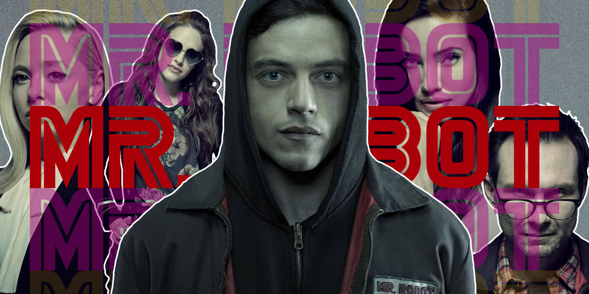 Wallpaper The series Mr. Robot on the desktop / interface