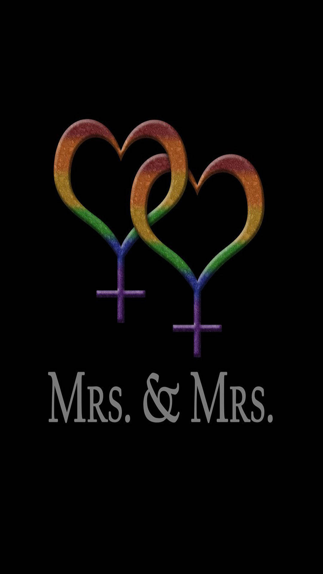Mrs. And Mrs. Lesbian Aesthetic Wallpaper