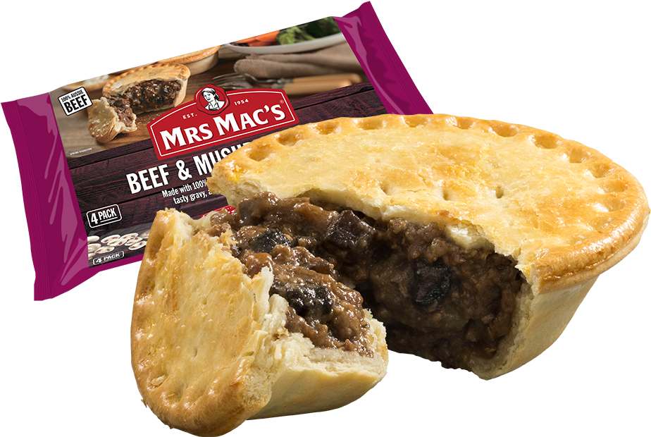 Mrs Macs Beefand Mushroom Pie PNG