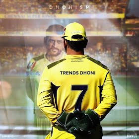 Ms Dhoni 7 Looking At The Stadium Wallpaper
