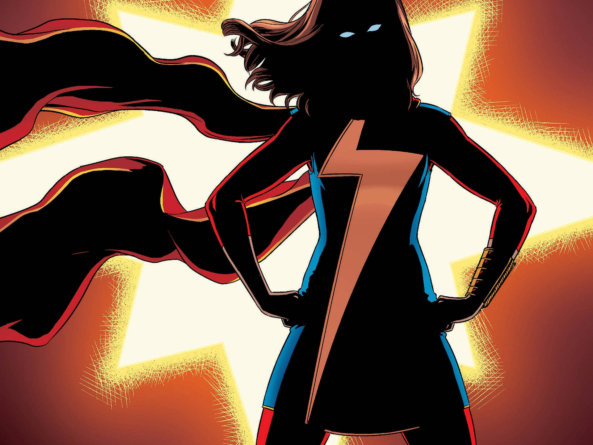 Ms Marvel In The Shadows Wallpaper