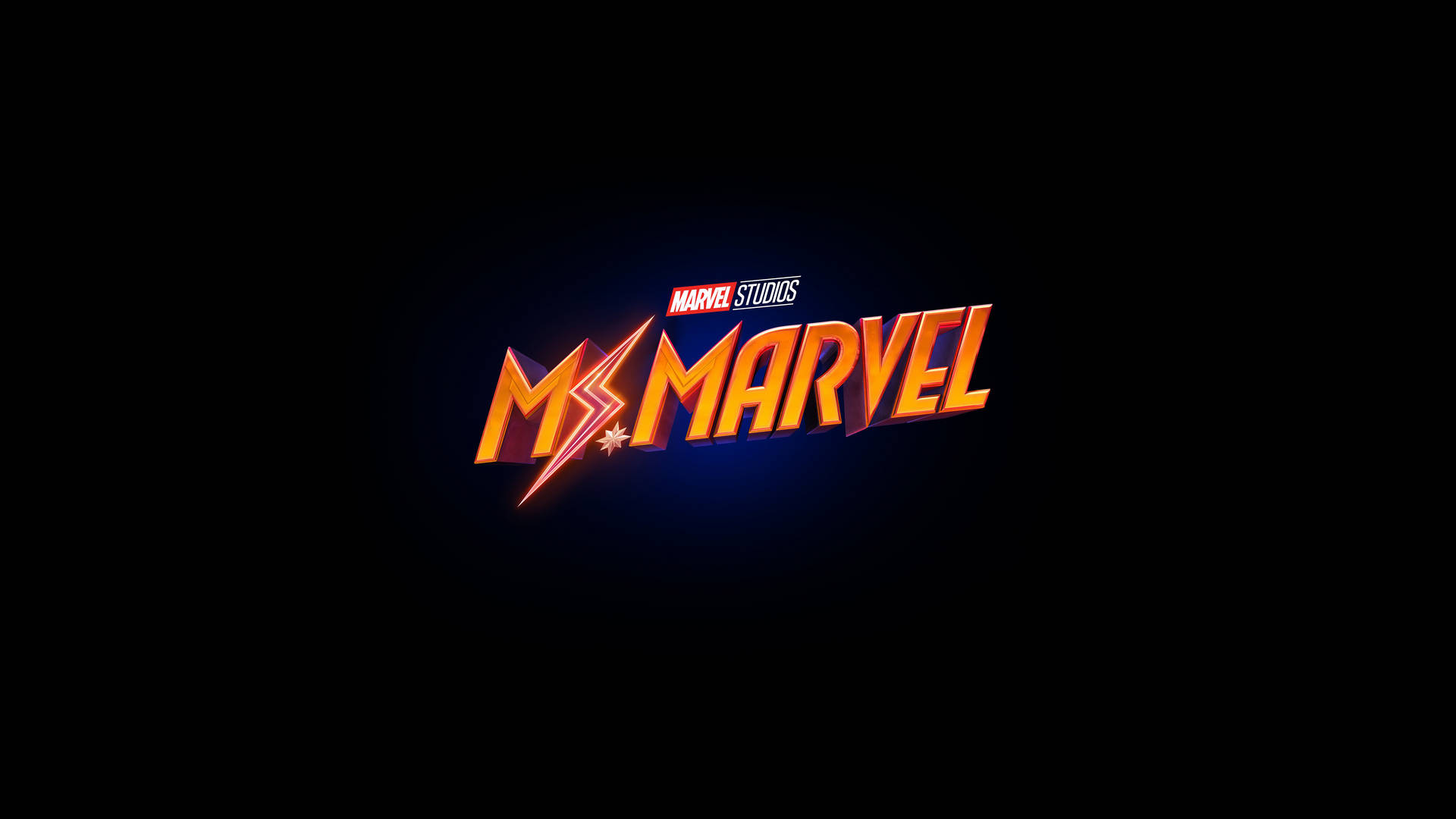 Logode Ms. Marvel. Fondo de pantalla