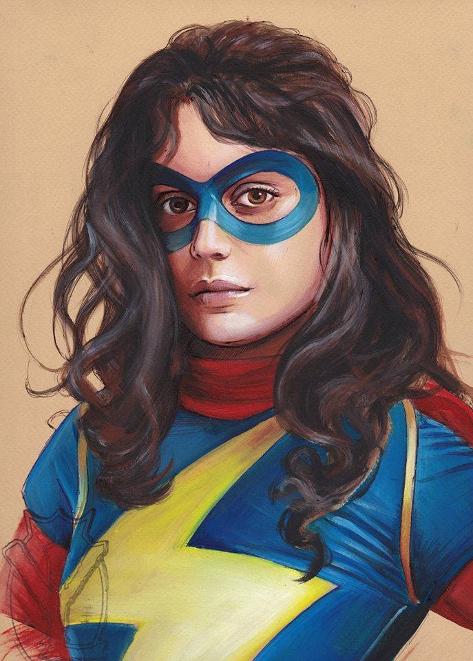 Portraitvon Ms. Marvel Wallpaper