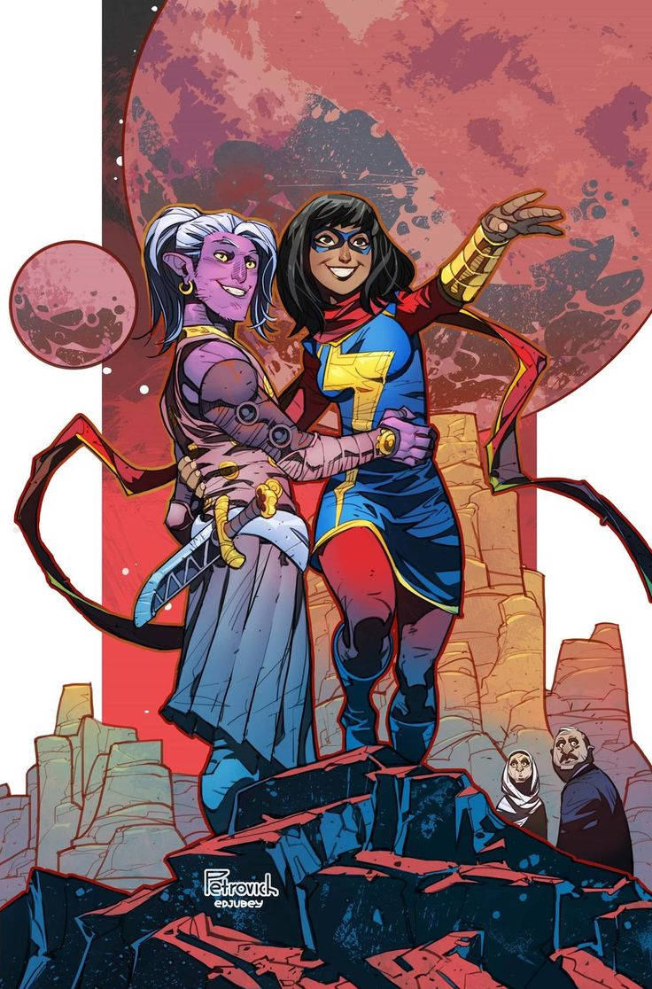 Ms Marvel With An Alien Wallpaper