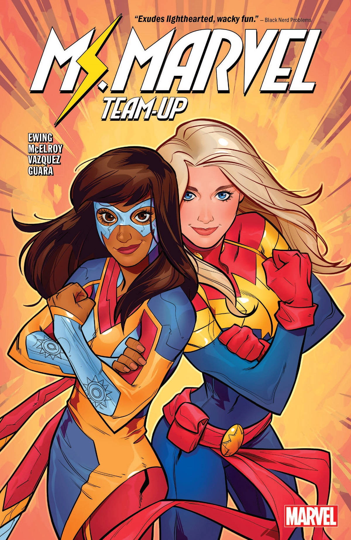 Ms Marvel With Captain Marvel Wallpaper