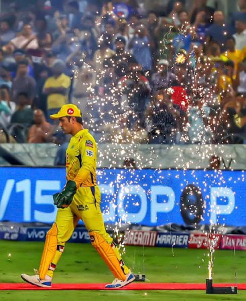 Msd Walking With Fireworks Wallpaper