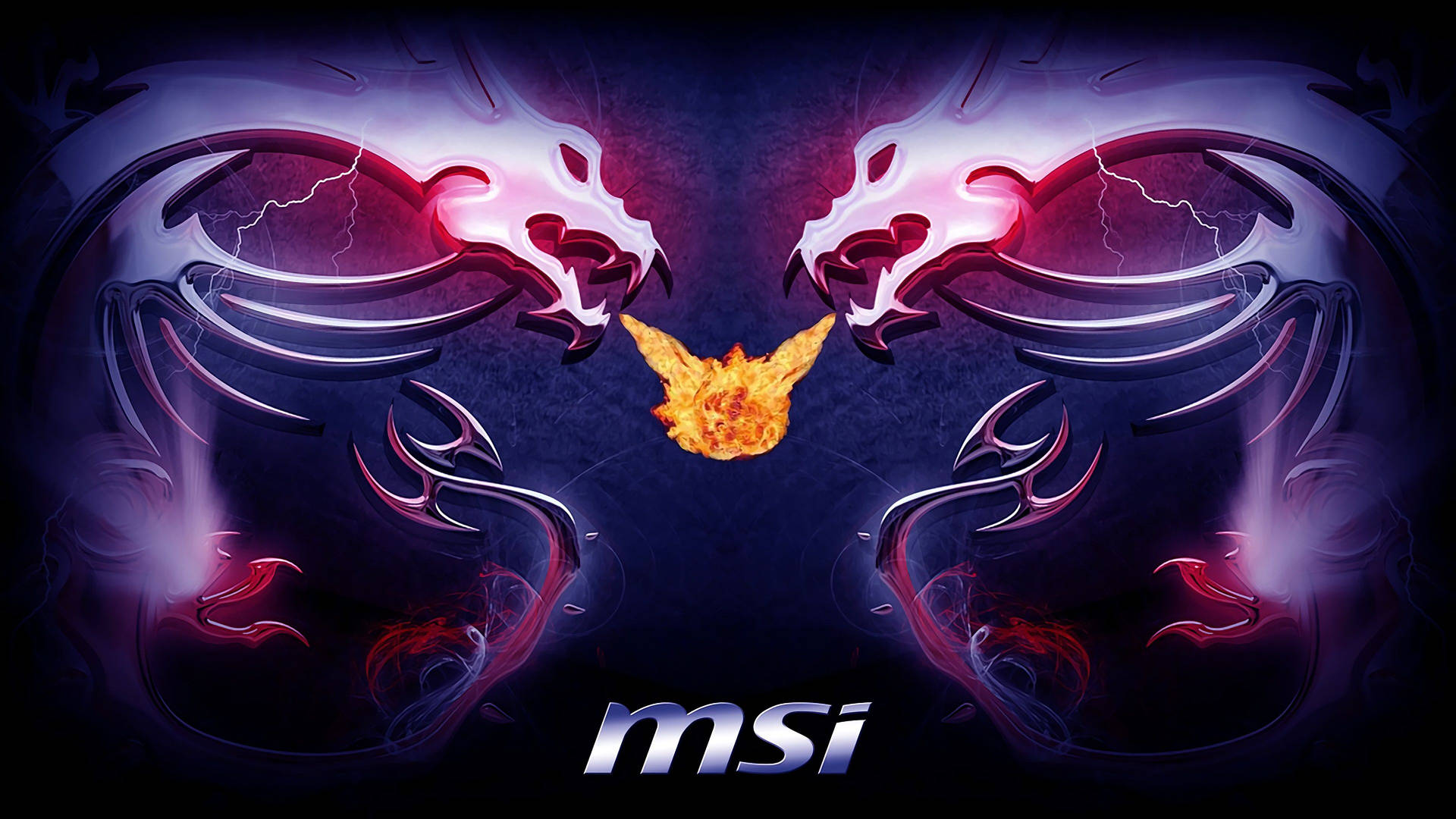 Msi4k Spiegel Twin Dragons Wallpaper