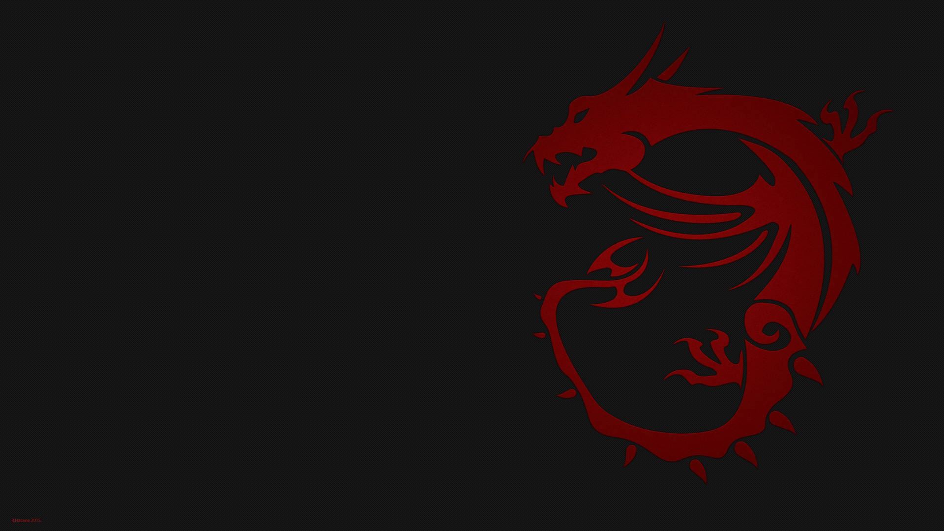 Msi 4k Red Dragon Black Background Wallpaper