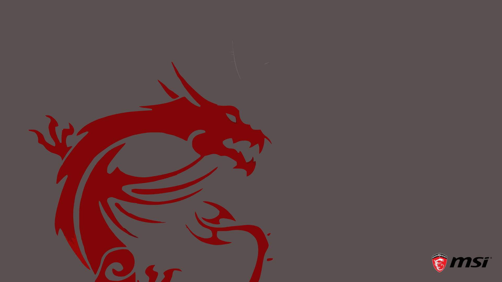 Msi 4k Red Dragon Grey Backdrop Wallpaper