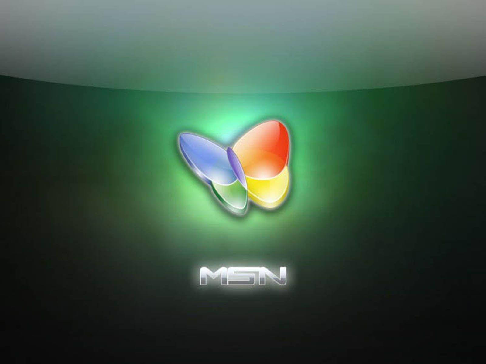 MSN Green Neon Lights Wallpaper