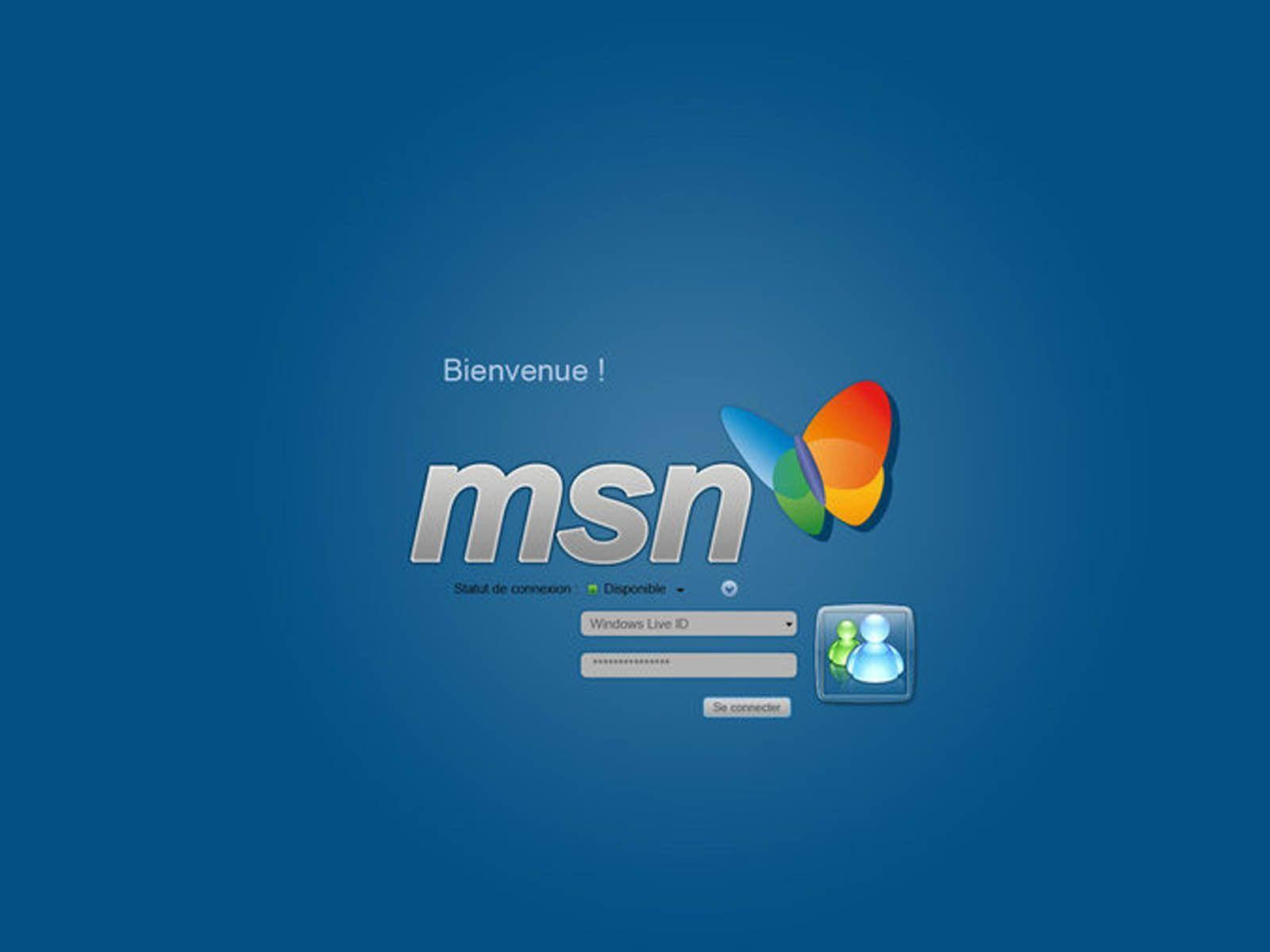 MSN Log-In Pop-Up forsøger at holde dig opdateret Wallpaper