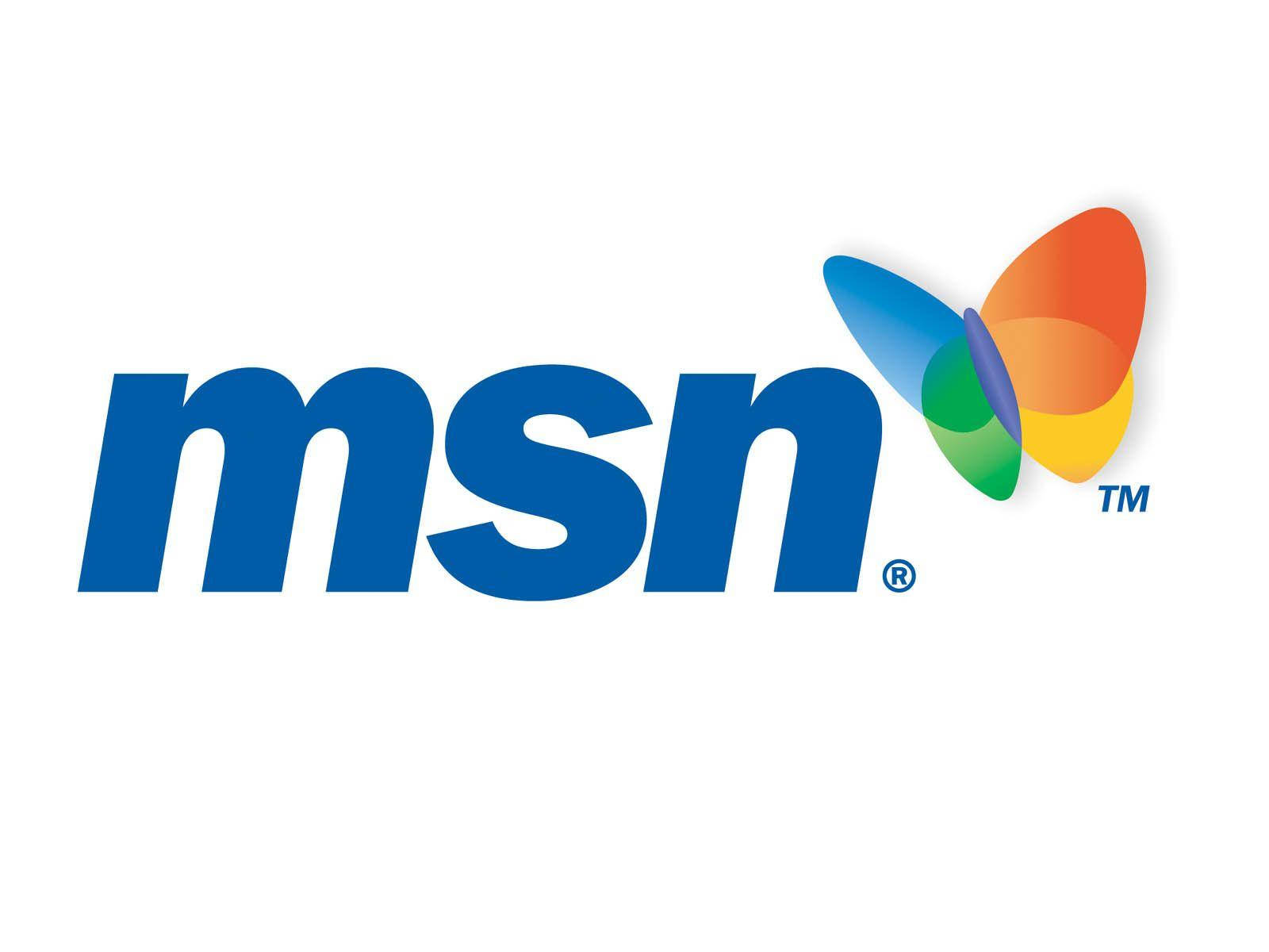 MSN Logo With Butterfly Wallpaper