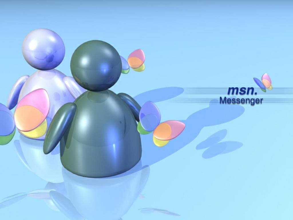 Vintage MSN Messenger Logo Wallpaper