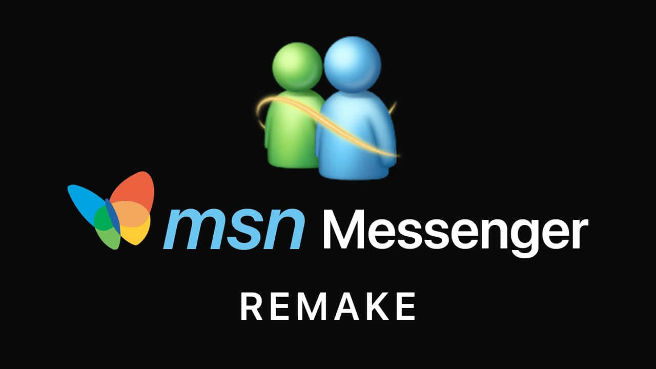 MSN Messenger Remake Tapet: Se et dramatisk sammenstøbning af dine yndlings klassiske MSN Messenger ikoner Wallpaper