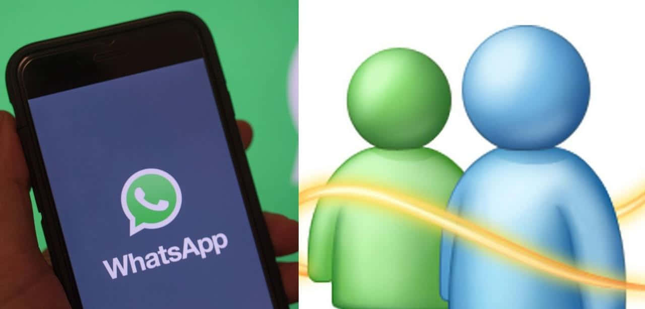 MSN Messenger Vs WhatsApp Wallpaper