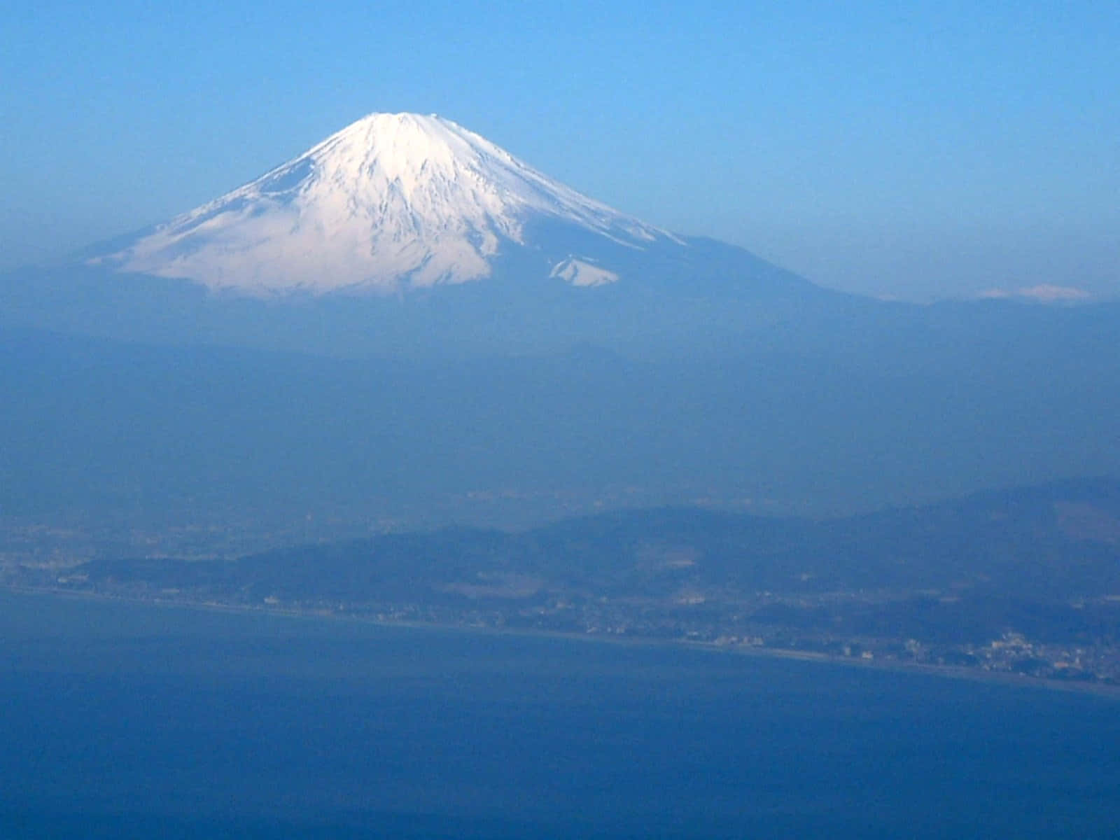 Majestätiskvy Över Berget Fuji, Japan