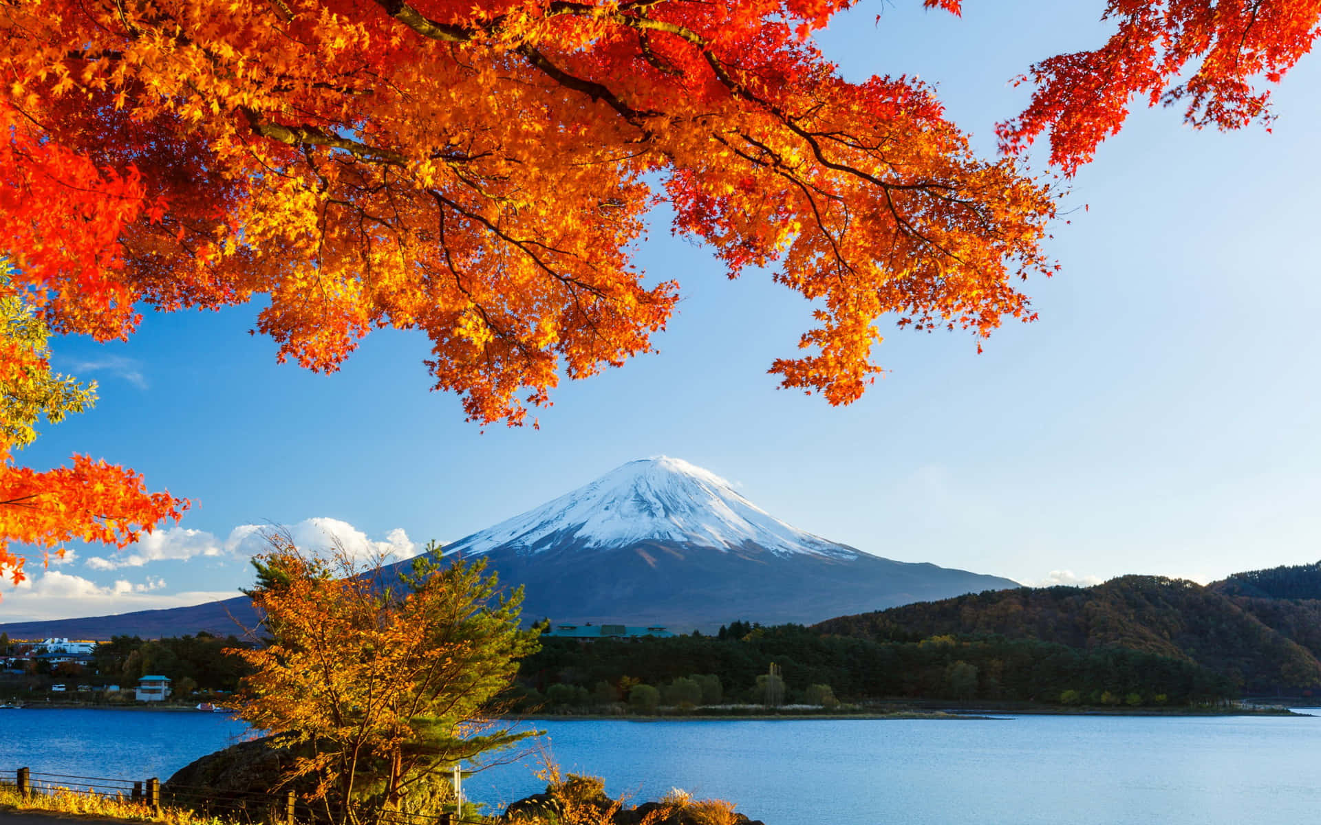 Soluppgångvid Mt Fuji, Japan