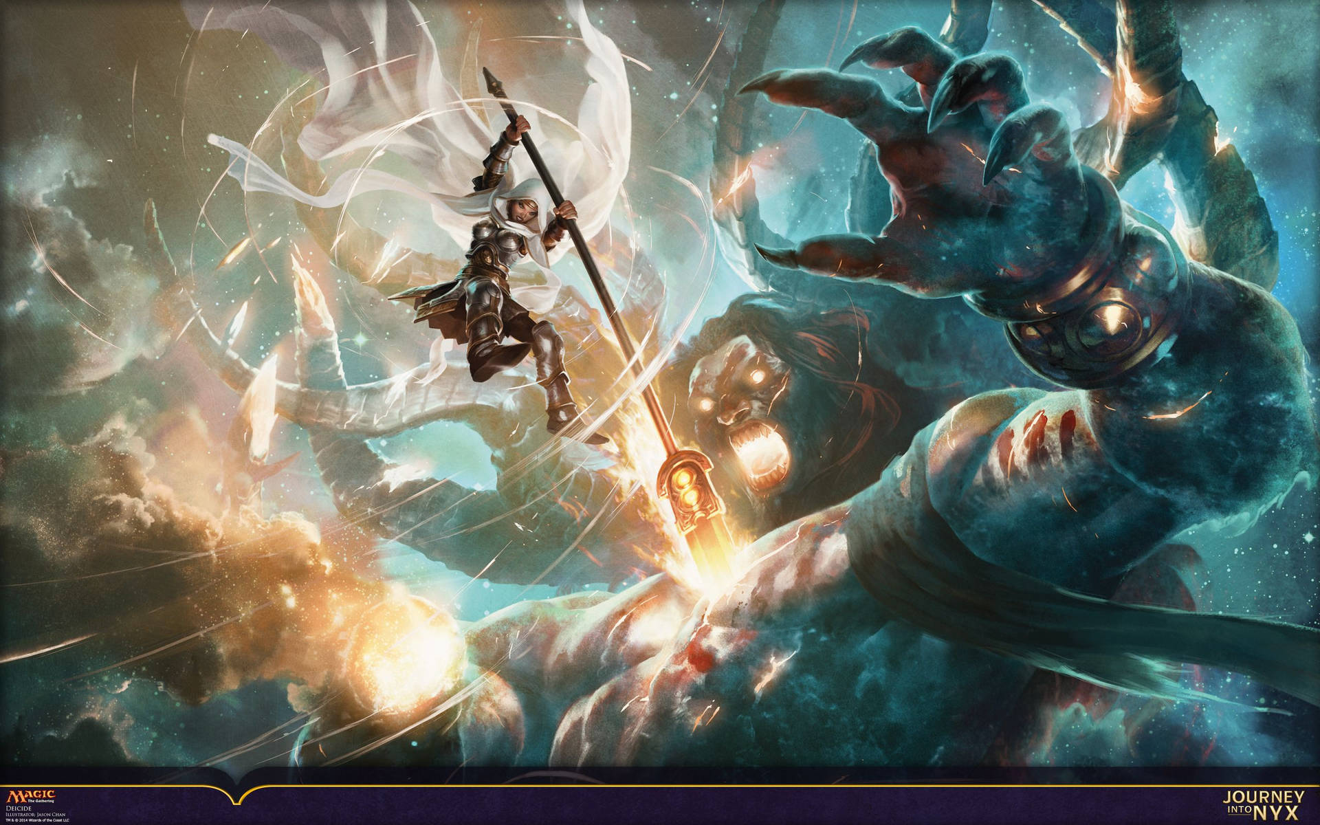 Intense Magic: The Gathering Battle Wallpaper