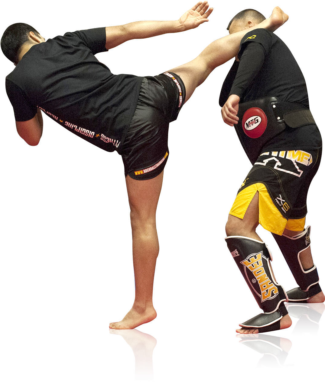 Muay Thai Kick Practice PNG