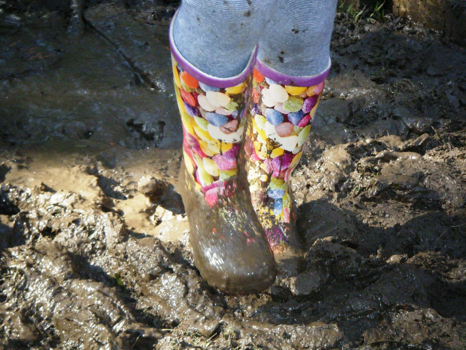 Get creative in the mud!