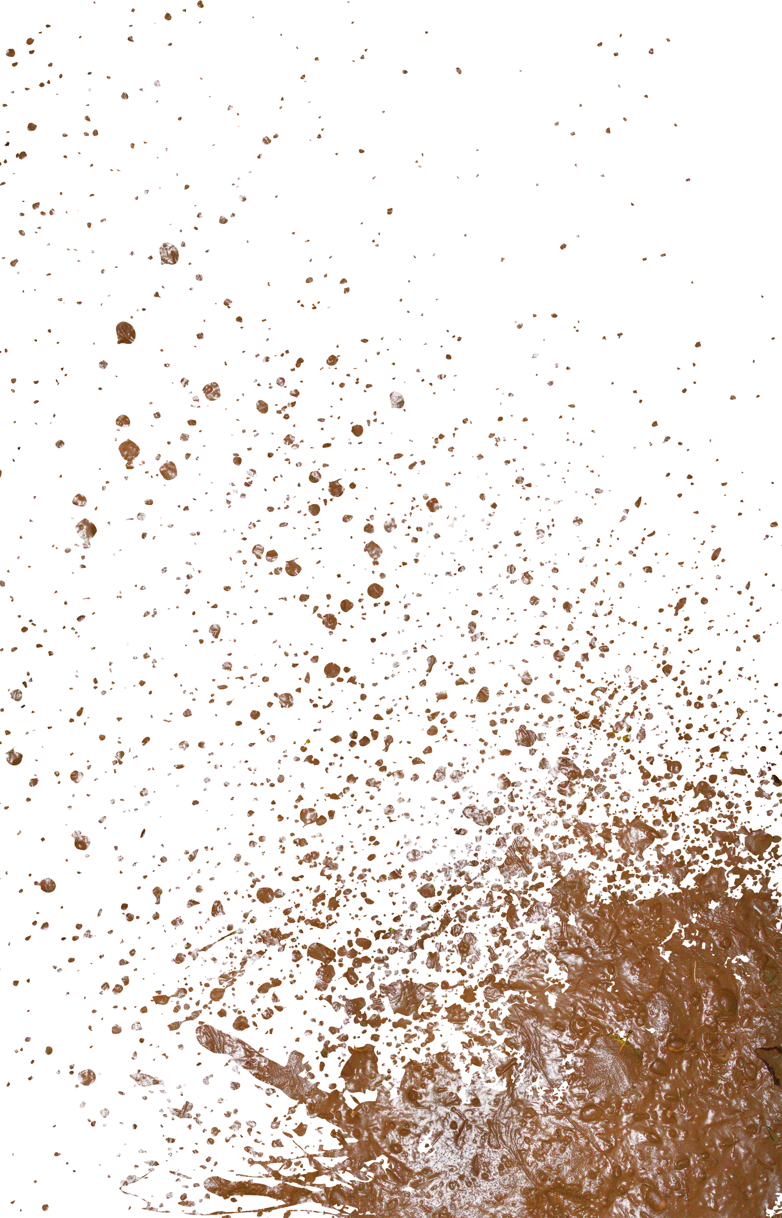 Mud_ Splatter_ Against_ Sky_ Background PNG