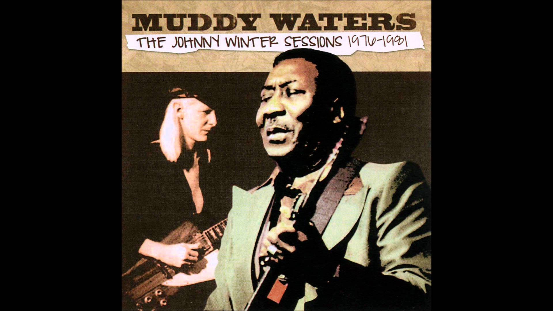 Muddy Waters The Johnny Winter Sessions 1981 Album Cover Væg Tapet Wallpaper