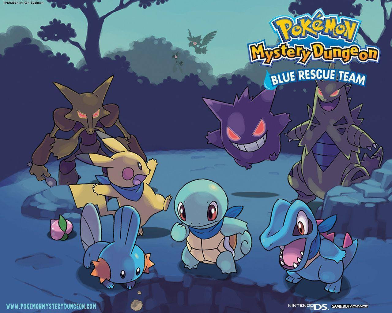 Mudkip And The Blue Rescue Team Wallpaper