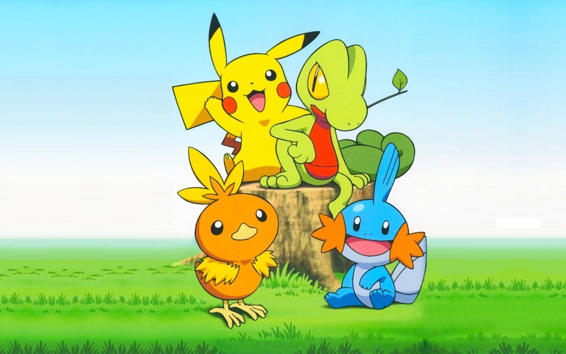 Mudkip With Friends Wallpaper