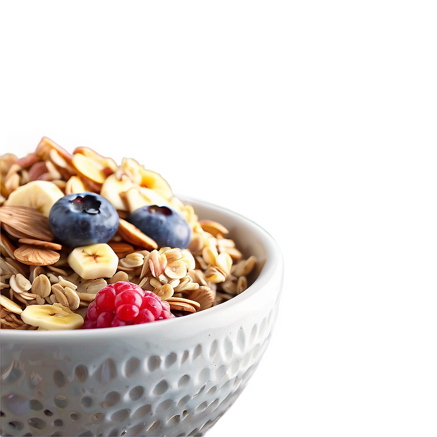 Download Muesli Breakfast Bowl Png Qbj24