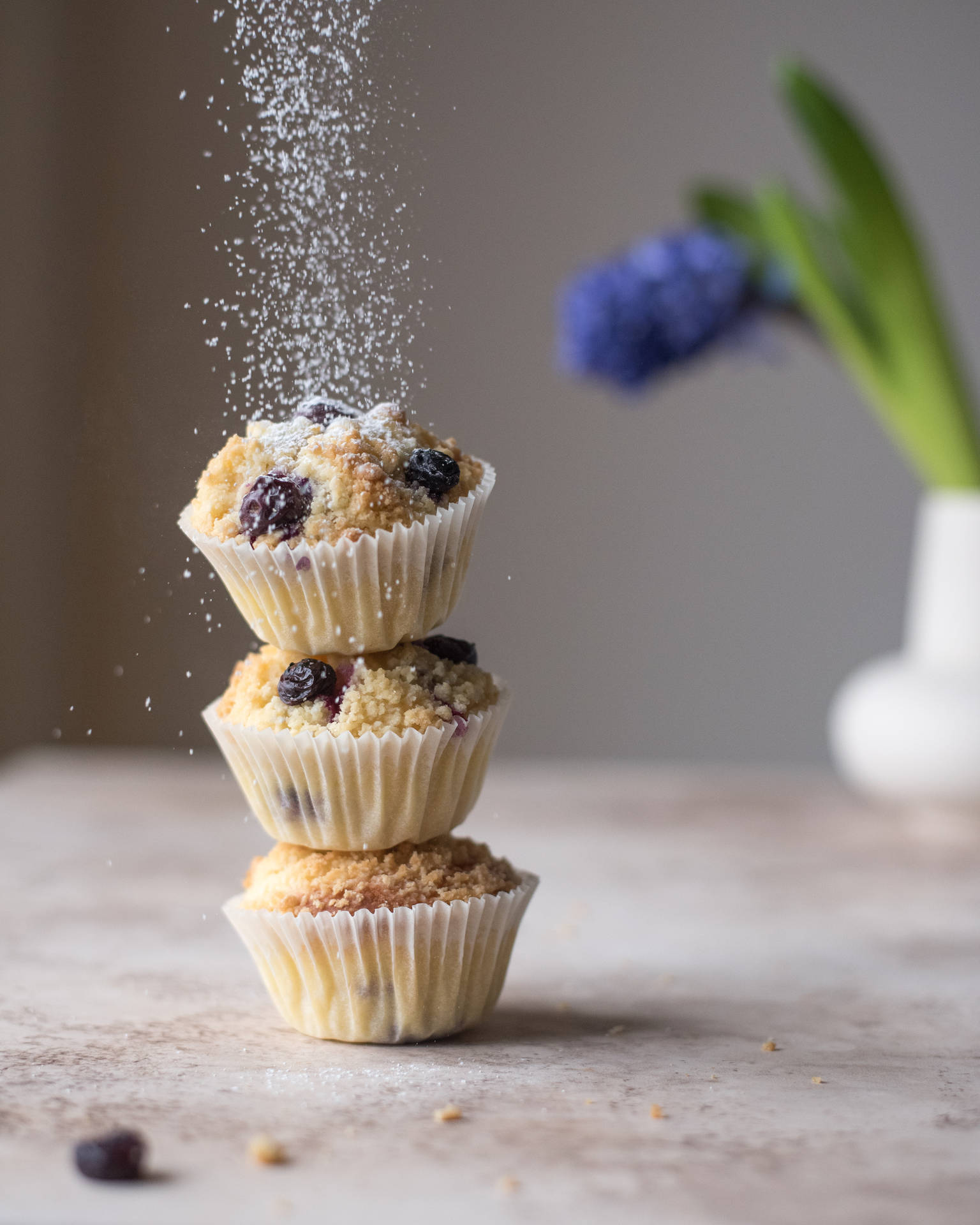 Muffin Tower With Sprinkles Wallpaper