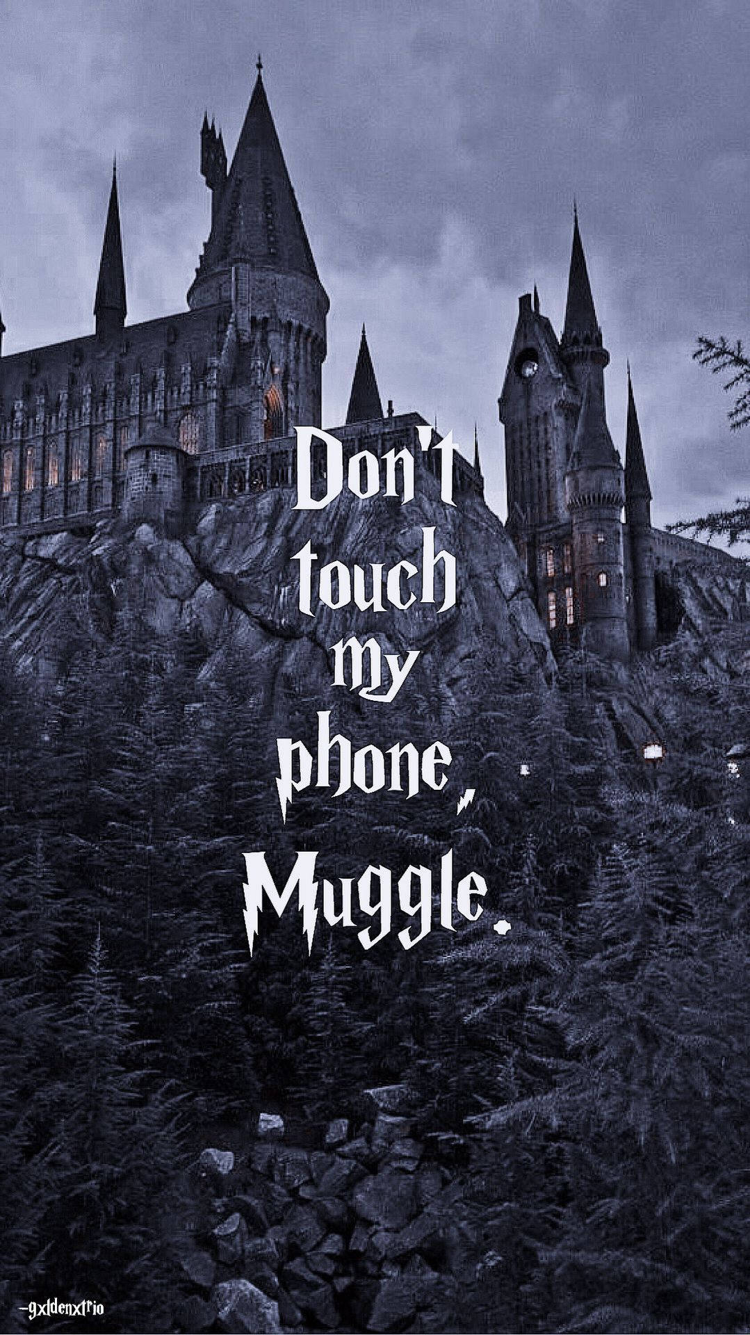 Muggle Harry Potter Hogwarts iPhone Wallpaper