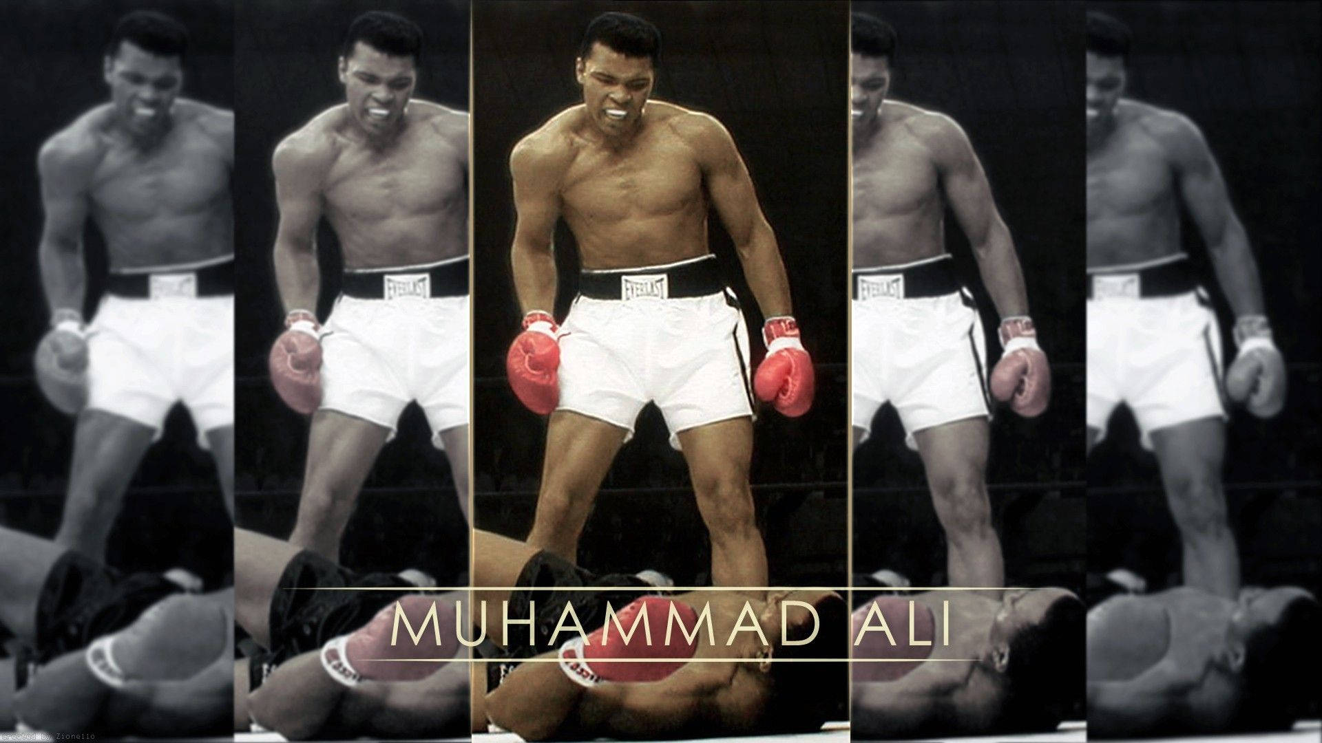 Muhammad Ali victorious after first minute knockout Wallpaper