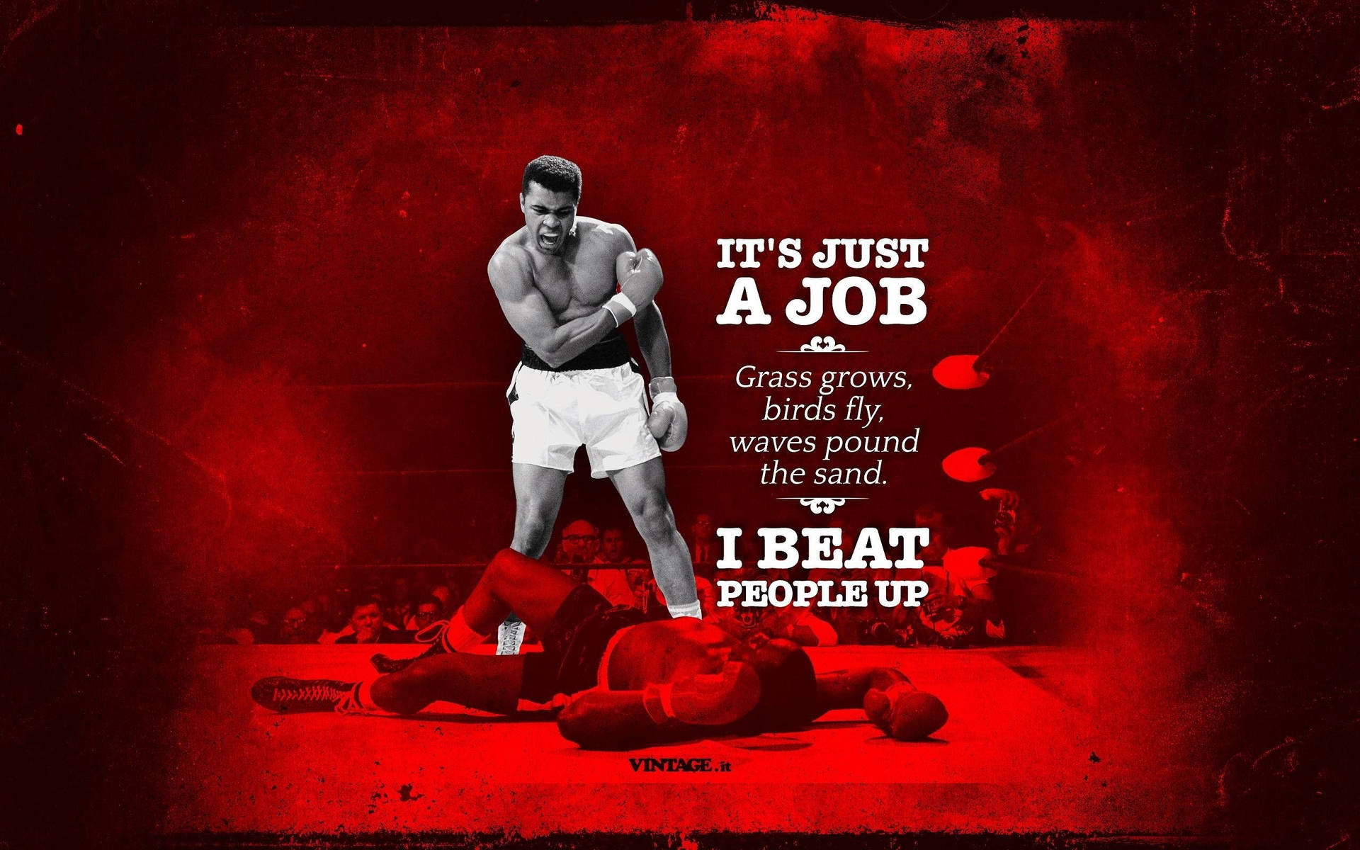 Muhammad Ali Quote In Red