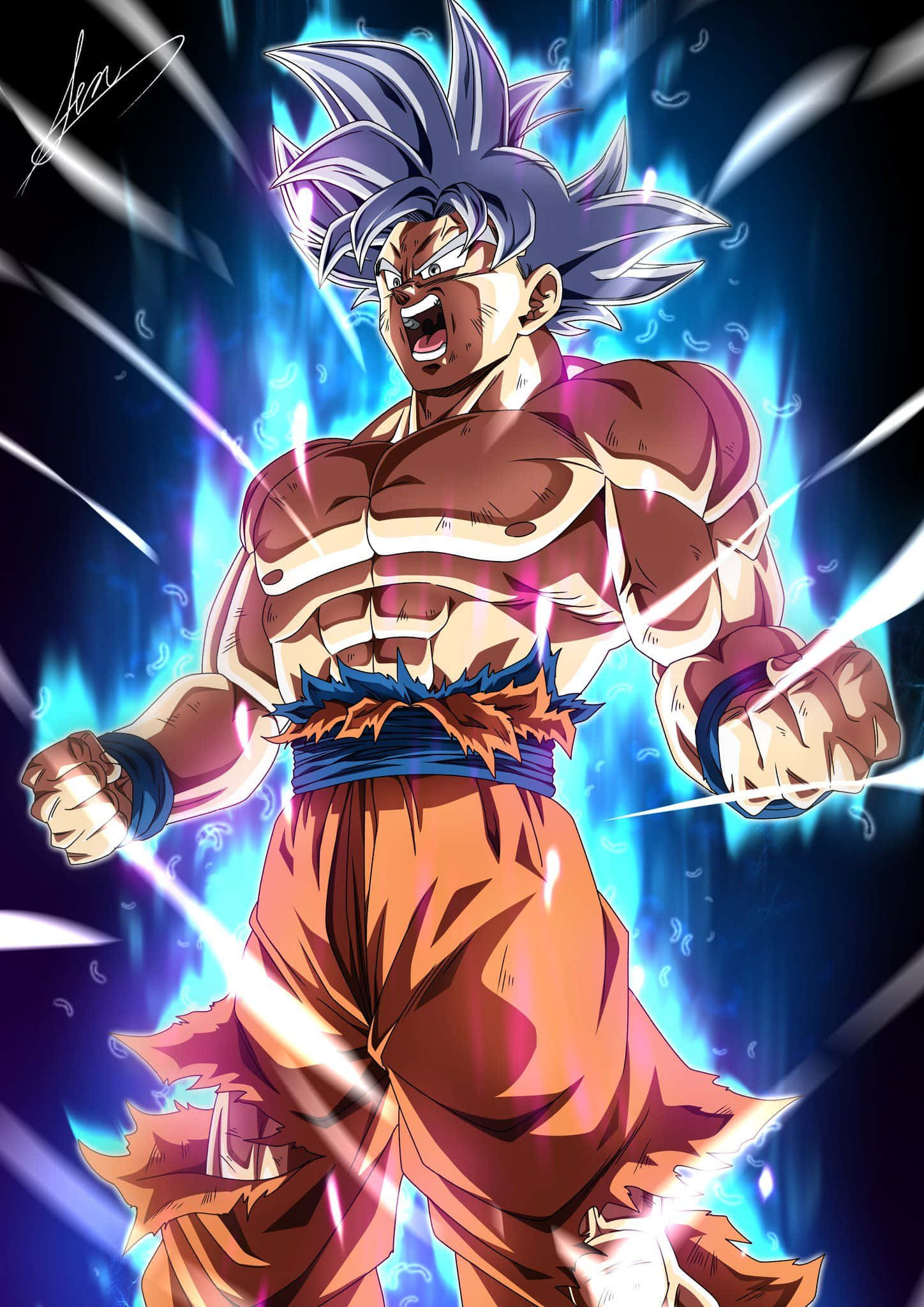 Ultra Instinct Goku Mastered for Mobile DB Legends HD wallpaper download