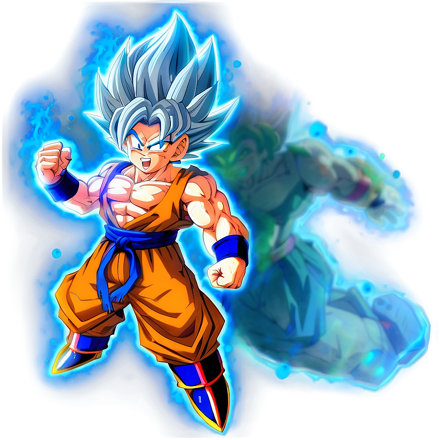 Mui Goku With Silver Aura Png 56 PNG