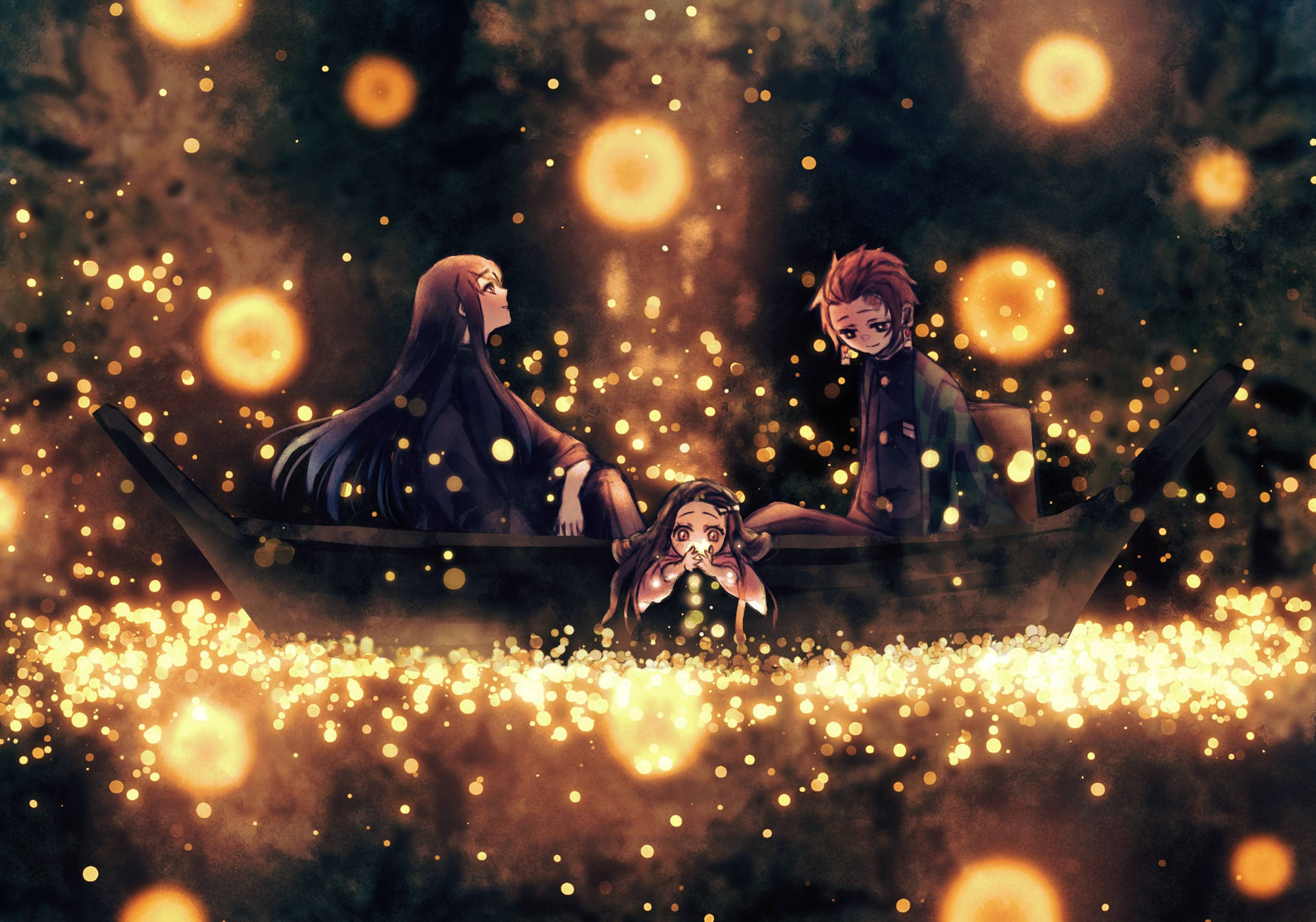 Muichiro Tokito Fireflies Wallpaper