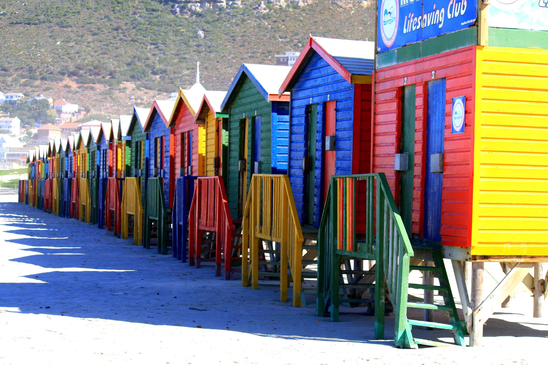 - Muizenberg Beach Em Cape Town É Uma Ótima Opção Para Papel De Parede De Computador Ou Celular. Papel de Parede