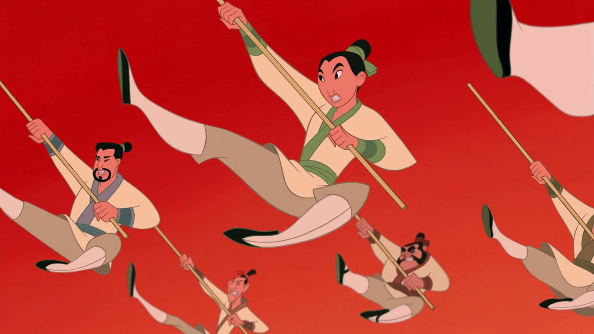 The brave Mulan leads her allies in the fight against injustice