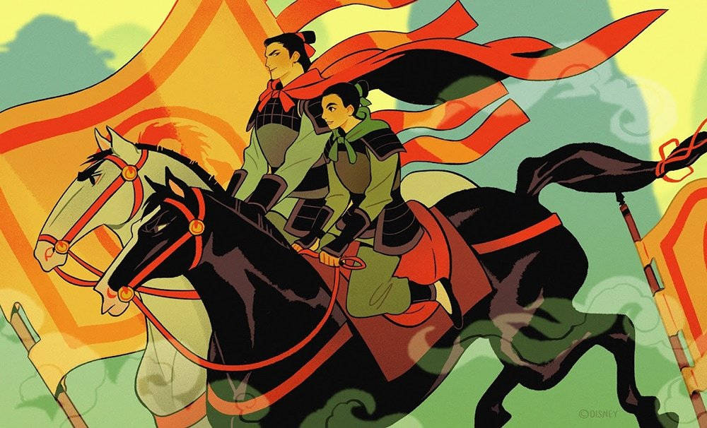 Mulan And Li Shang Background