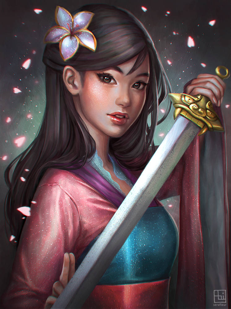 Mulan With Flower Flakes