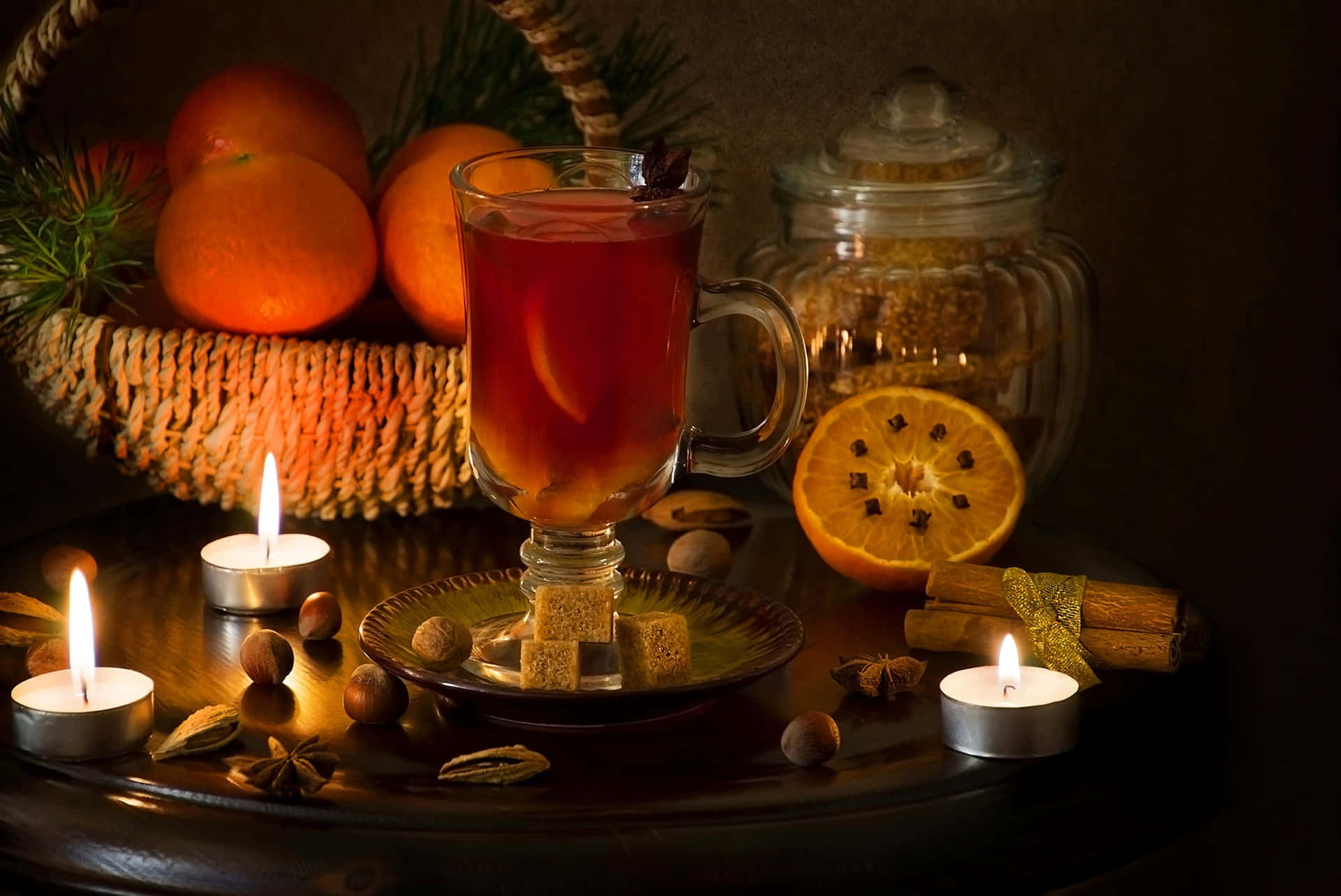 Delicious Christmas Mulled Wine Wallpaper