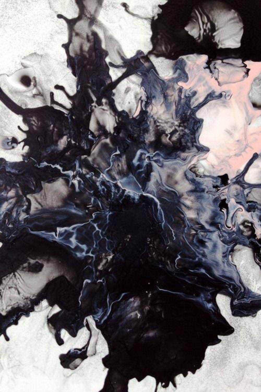 Multi-colored Black Marble Iphone Wallpaper