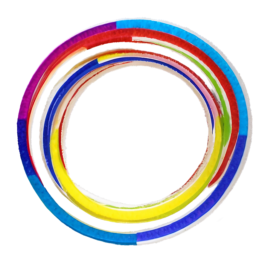 Multi-colored Circle Png Dkx52 PNG