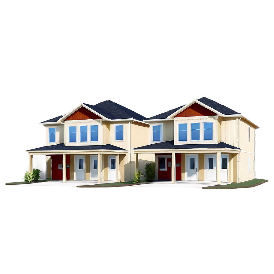 Multi-family Duplex Design Png Wkr PNG