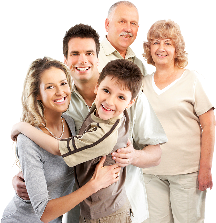 Multi Generational Family Smiling PNG